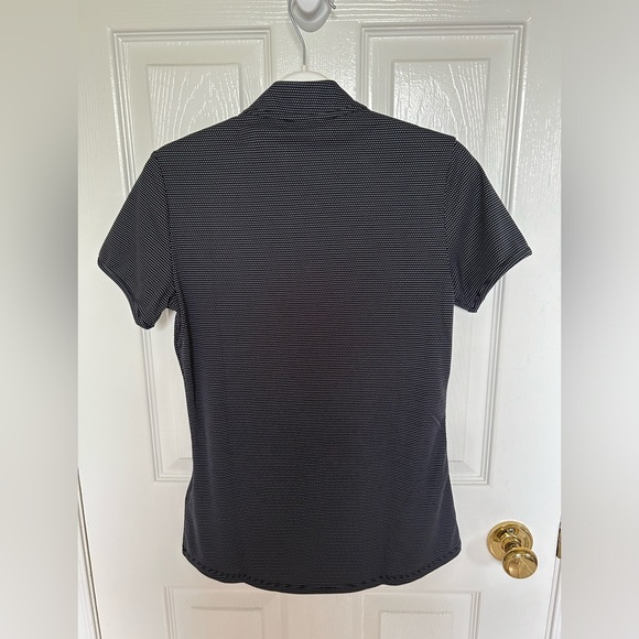 New Women’s Adidas Black with White Dot Print Golf Polo Shirt😎🏌️♀️⛳️ - Picture 4 of 12
